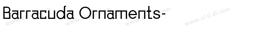 Barracuda Ornaments字体转换